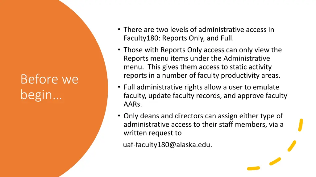 there are two levels of administrative access