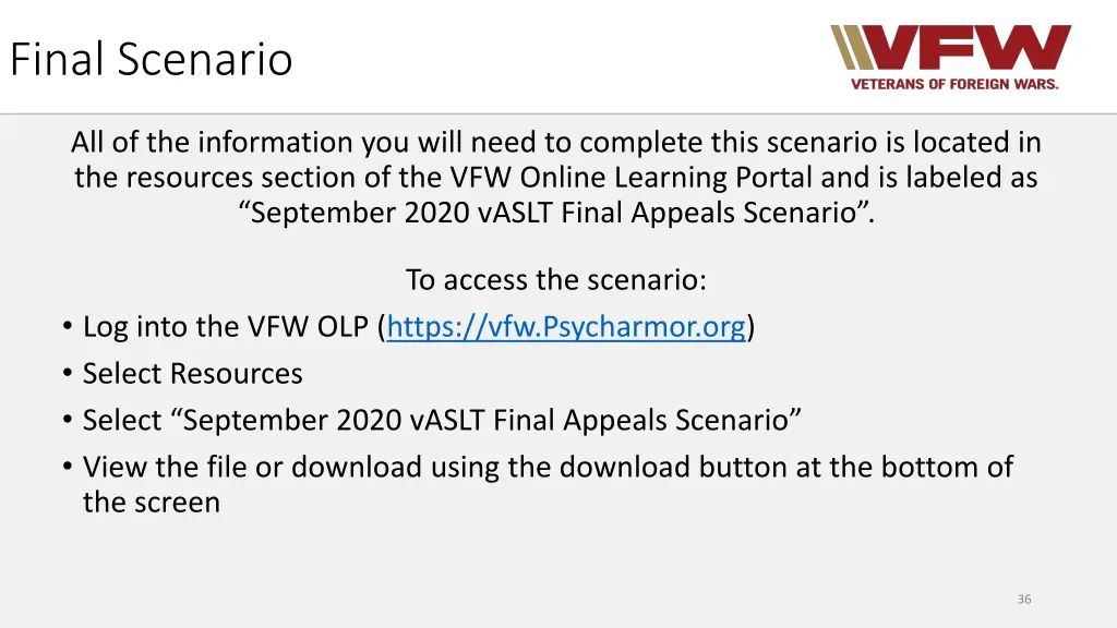final scenario 1