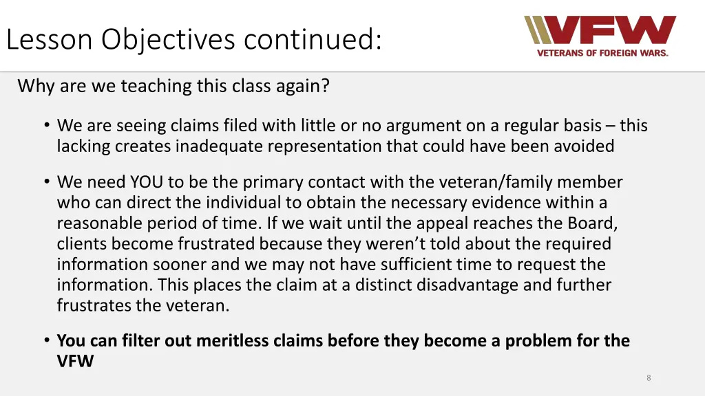 lesson objectives continued