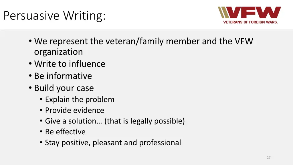 persuasive writing