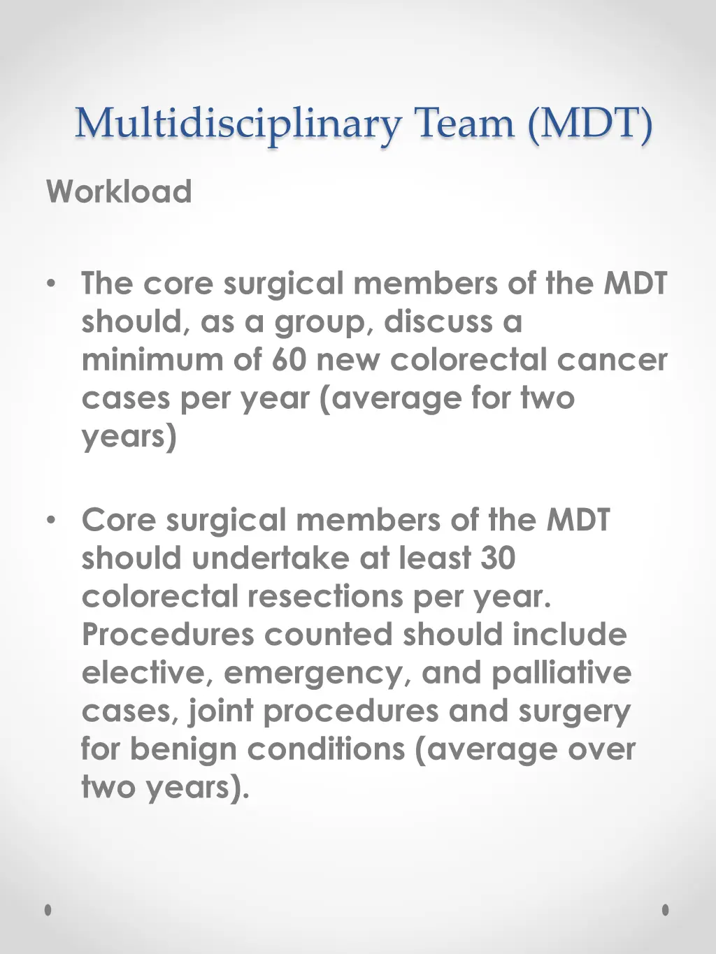 multidisciplinary team mdt