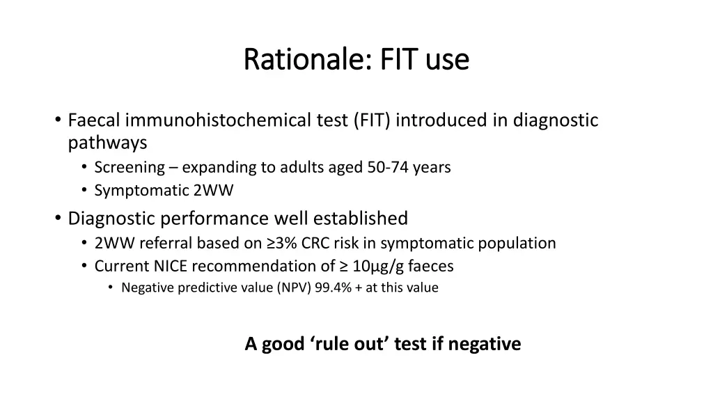 rationale fit use rationale fit use