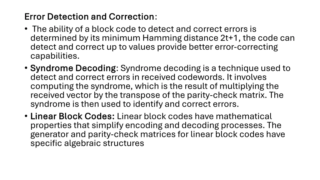 error detection and correction error detection