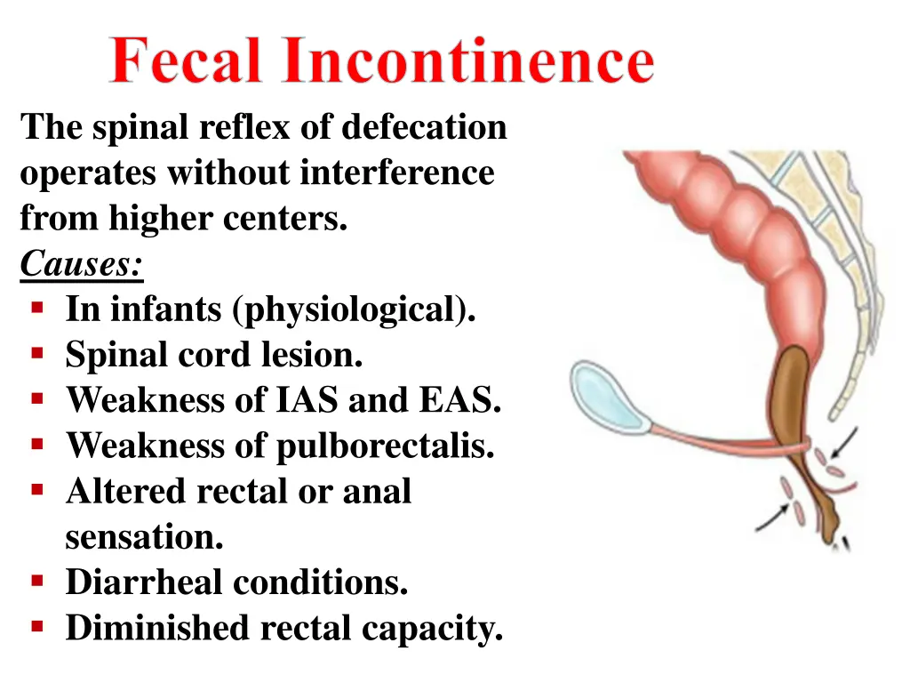 fecal incontinence