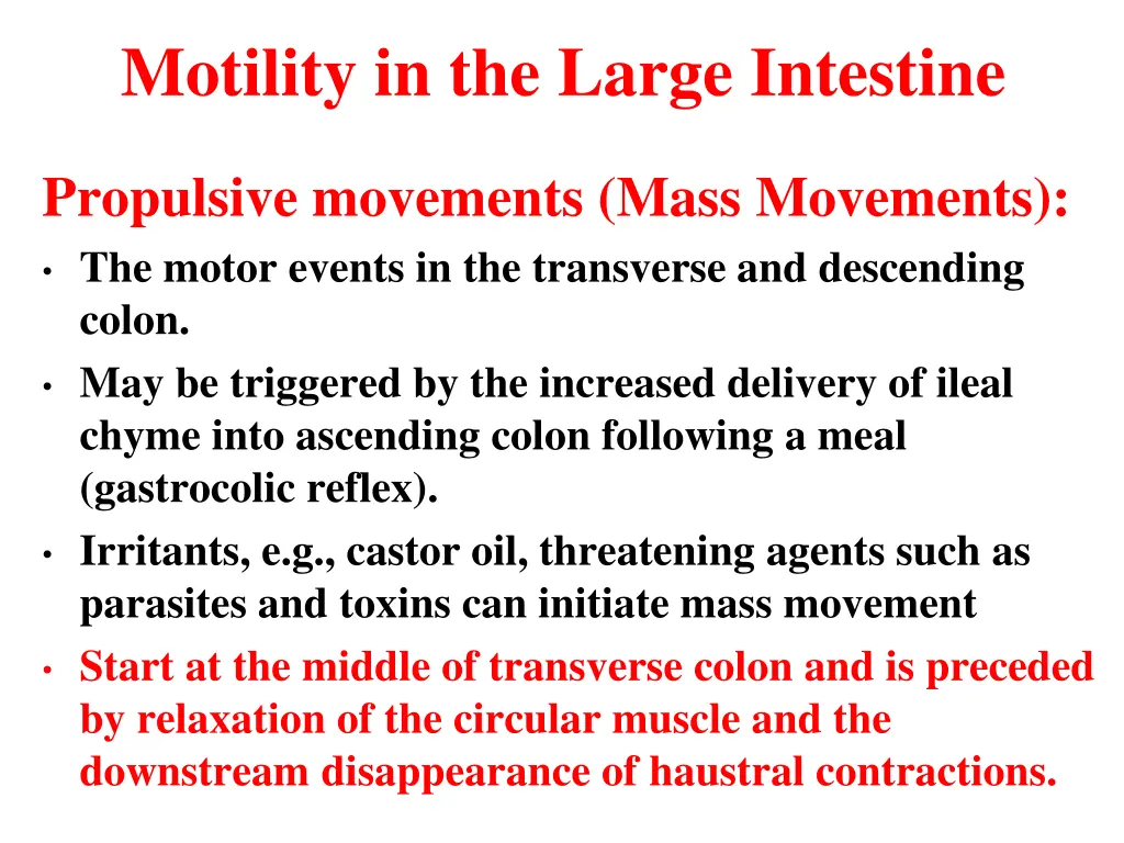 motility in the large intestine 2