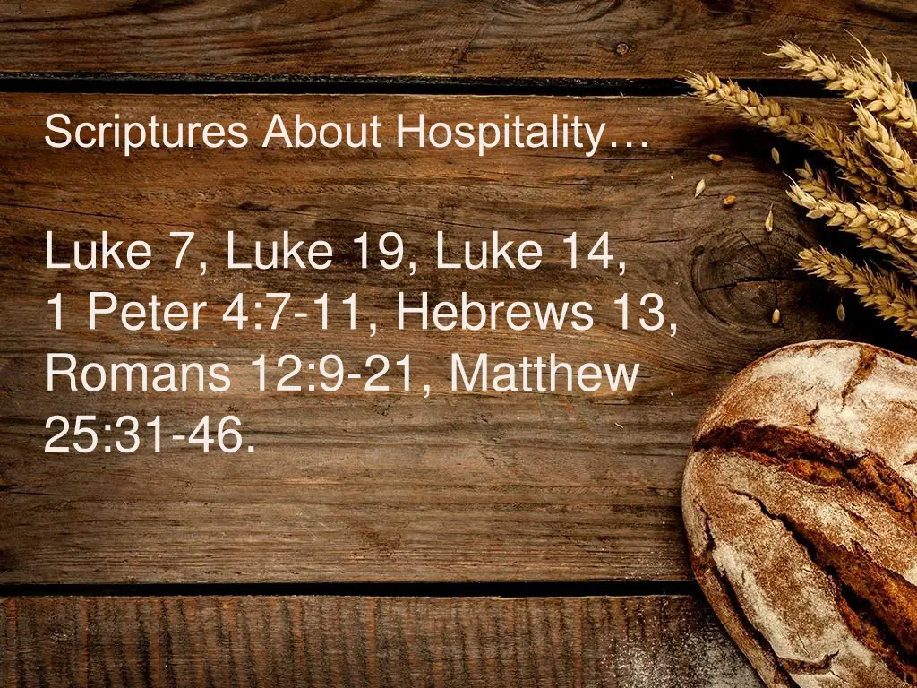 scriptures about hospitality
