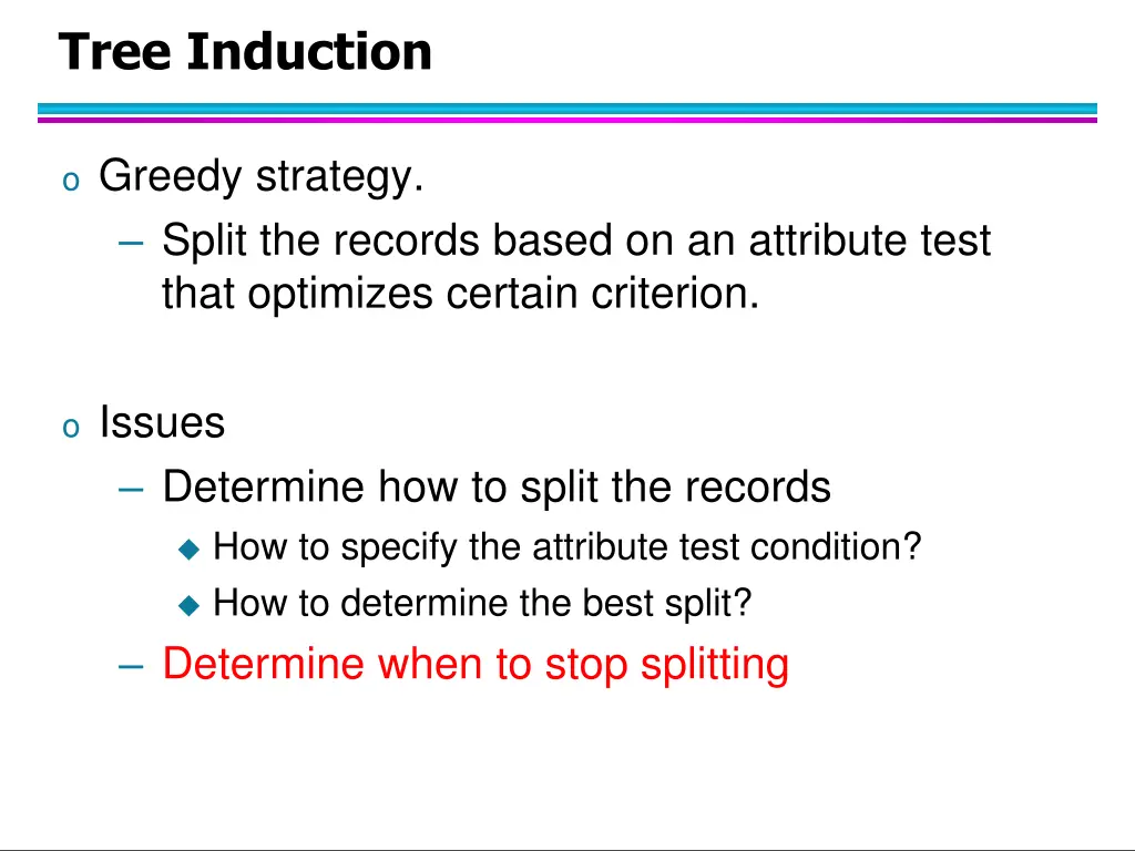 tree induction 3