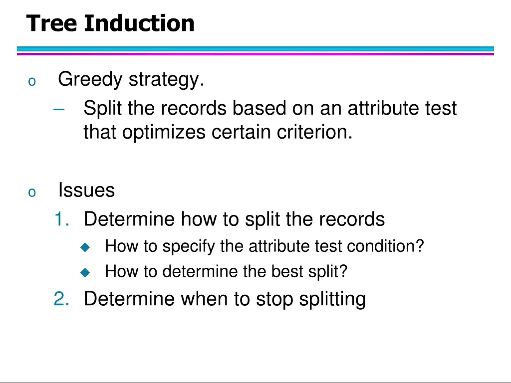 tree induction