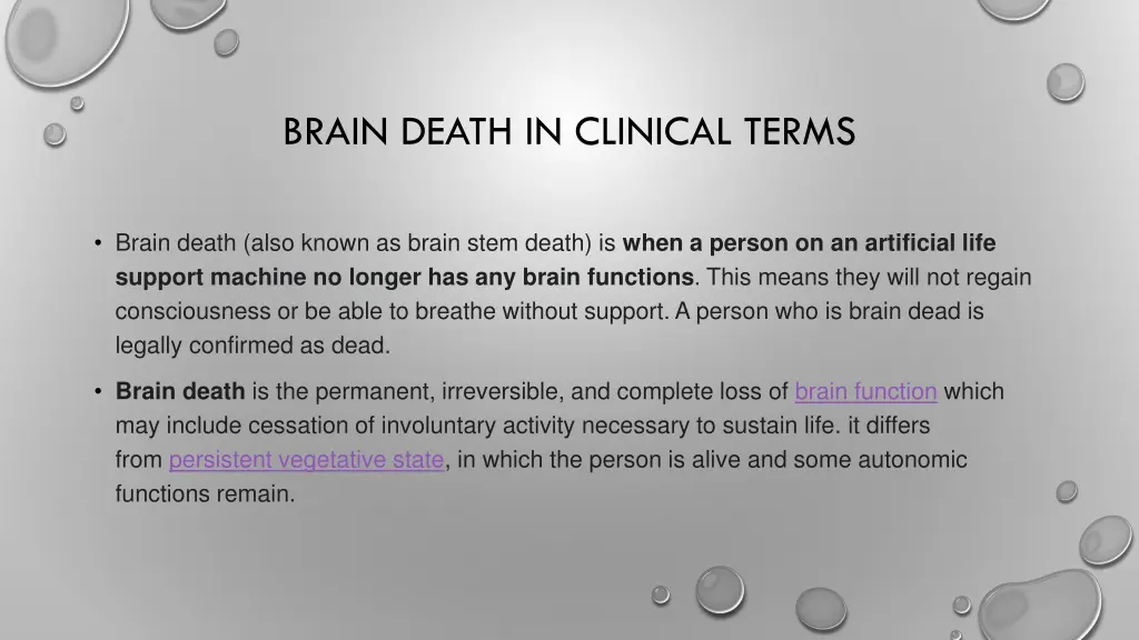 brain death in clinical terms