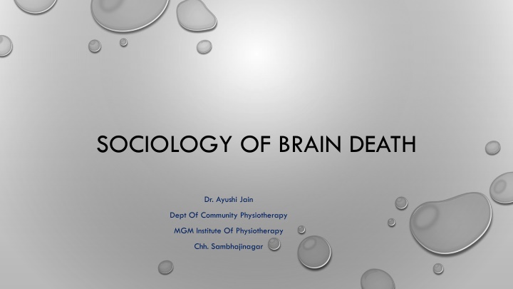 sociology of brain death