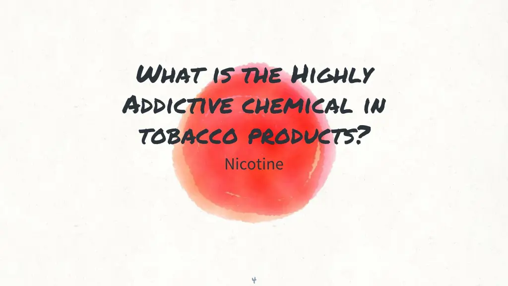 what is the highly addictive chemical in tobacco