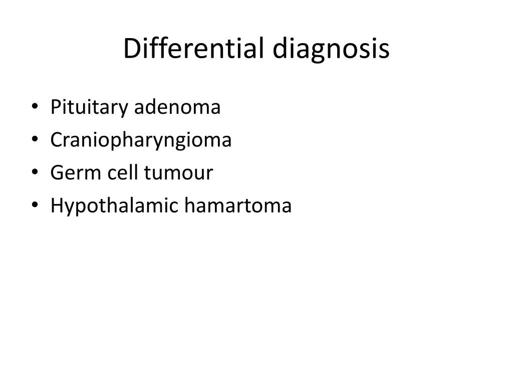 differential diagnosis