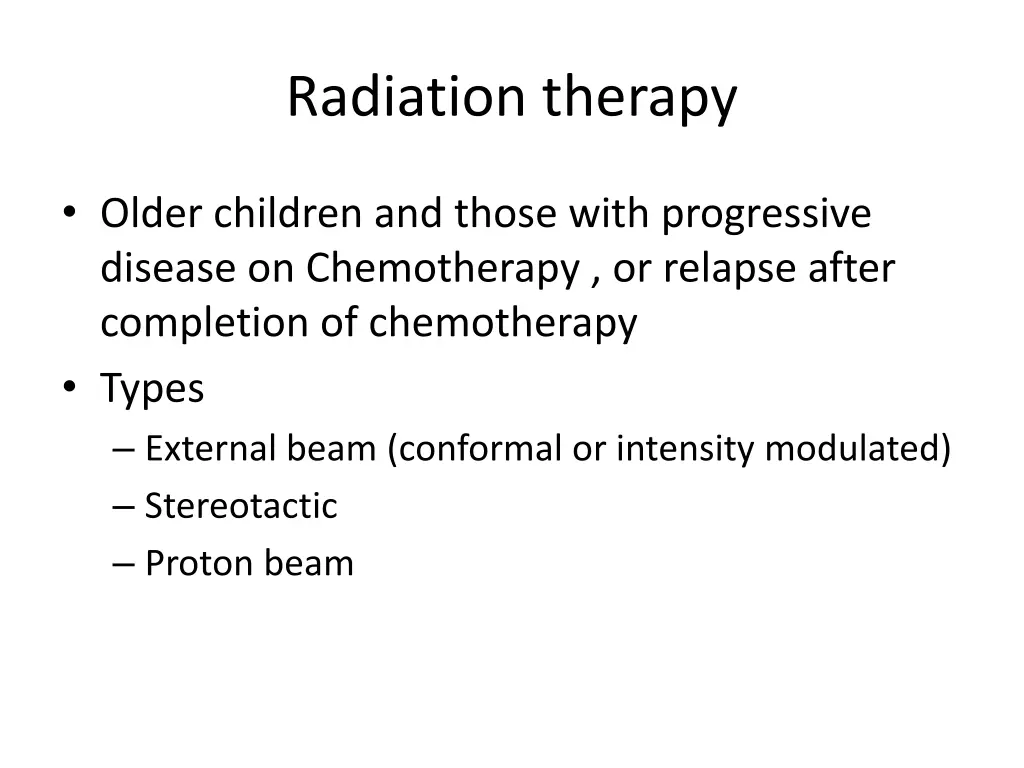 radiation therapy