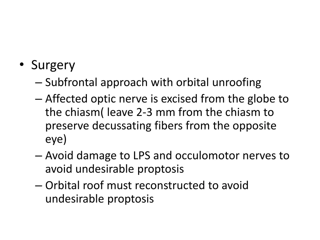 surgery subfrontal approach with orbital