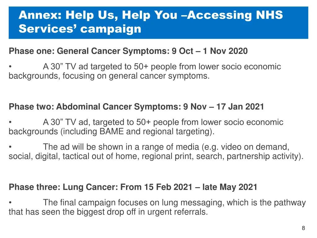 annex help us help you accessing nhs services