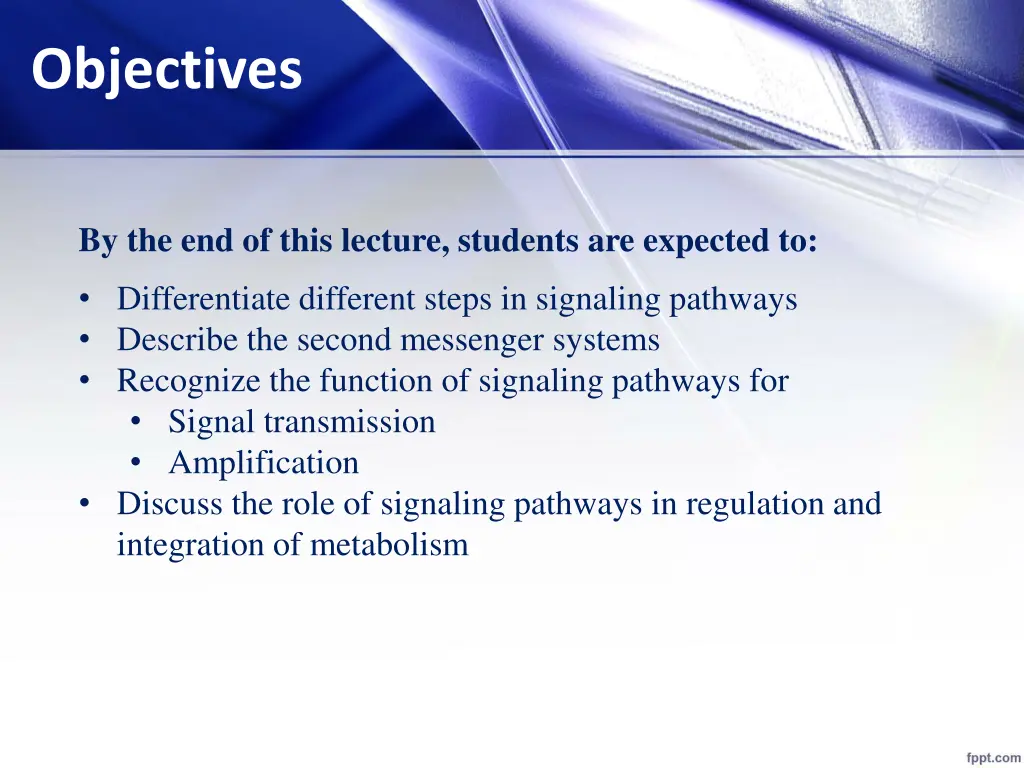 objectives