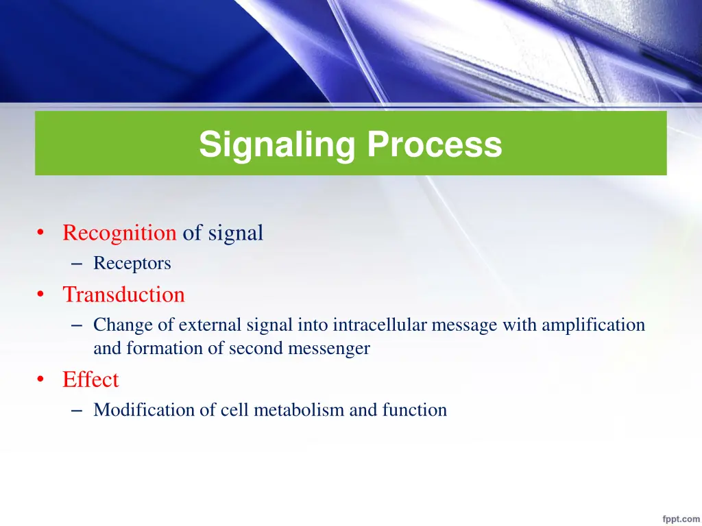 signaling process