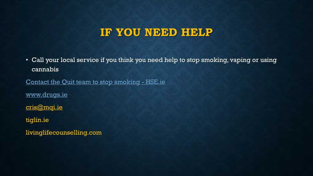 if you need help