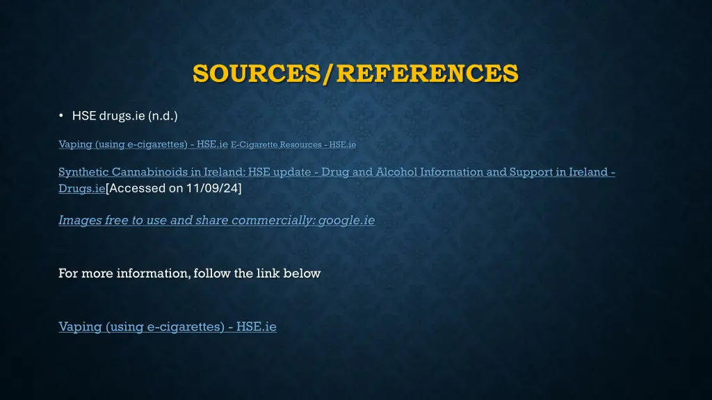 sources references