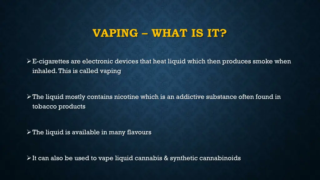vaping what is it