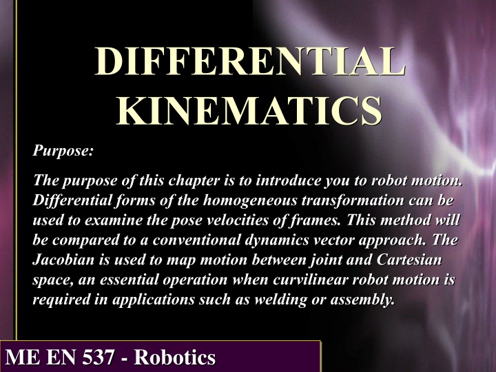 differential kinematics