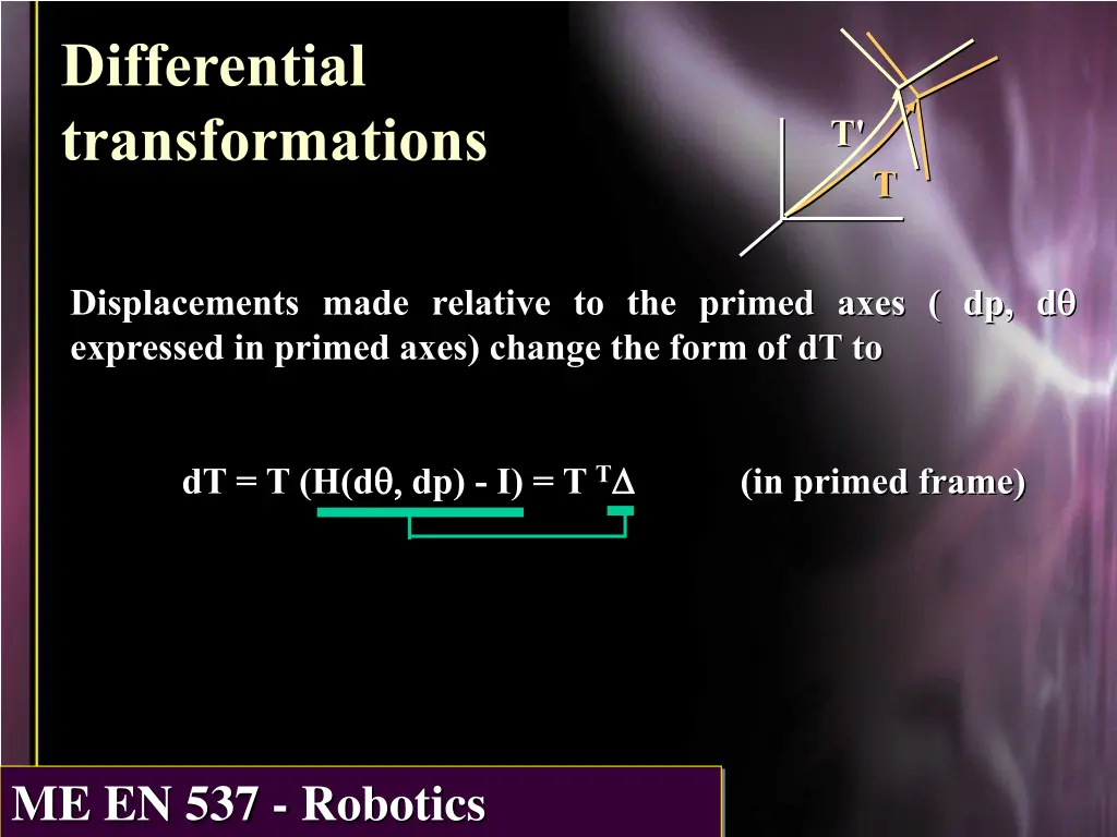 differential transformations 1