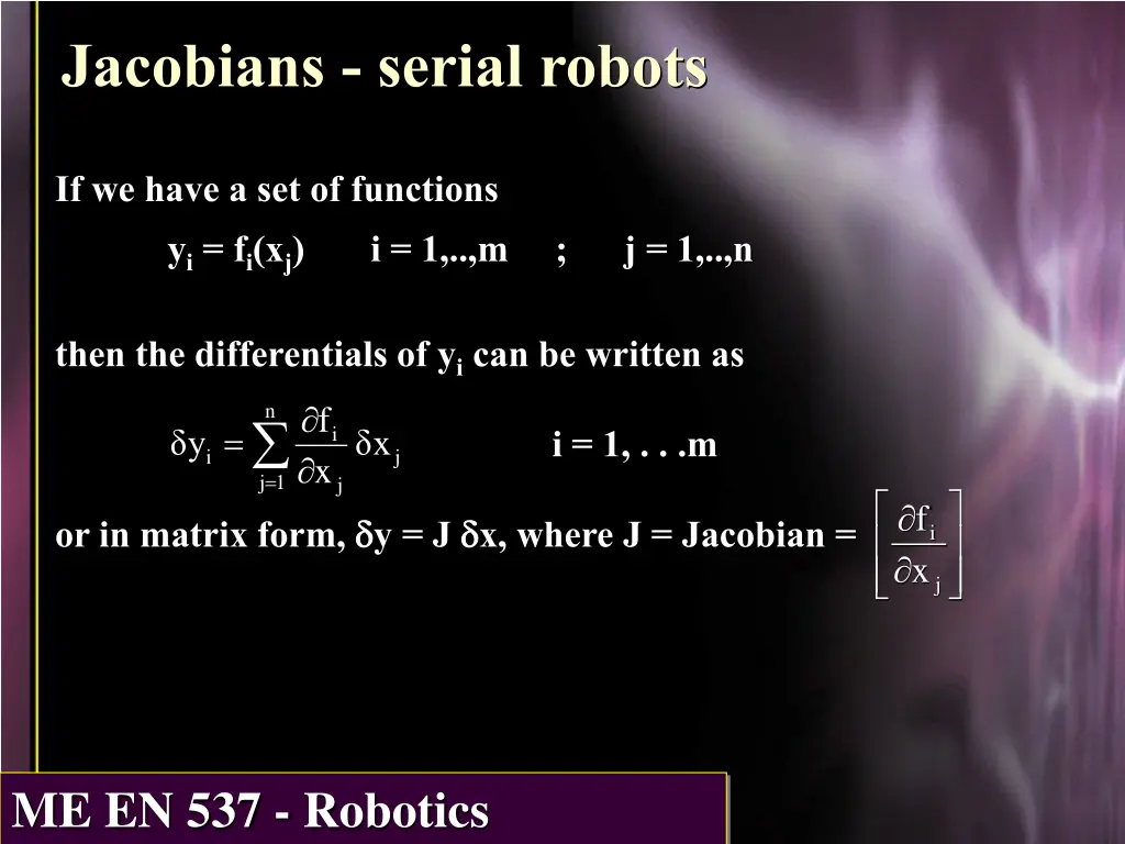 jacobians serial robots 1