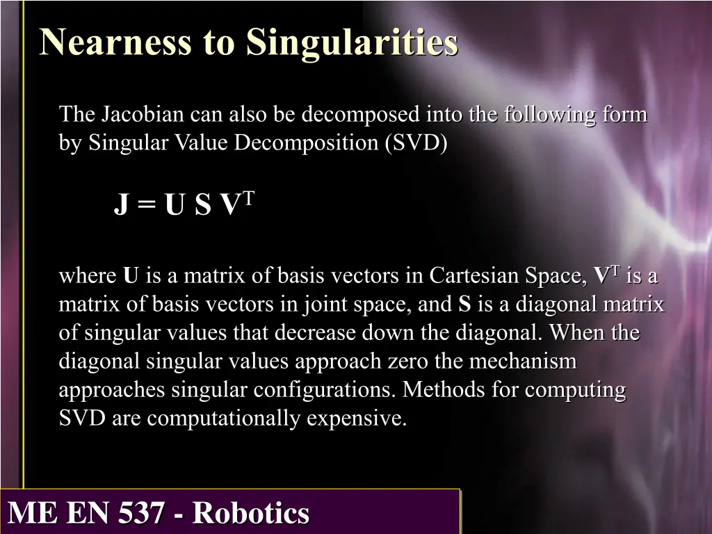 nearness to singularities 1