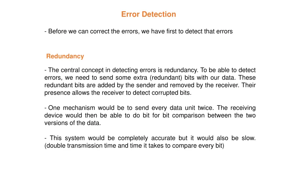 error detection