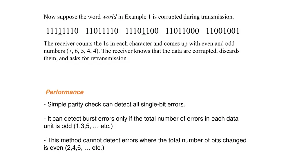 now suppose the word world in example