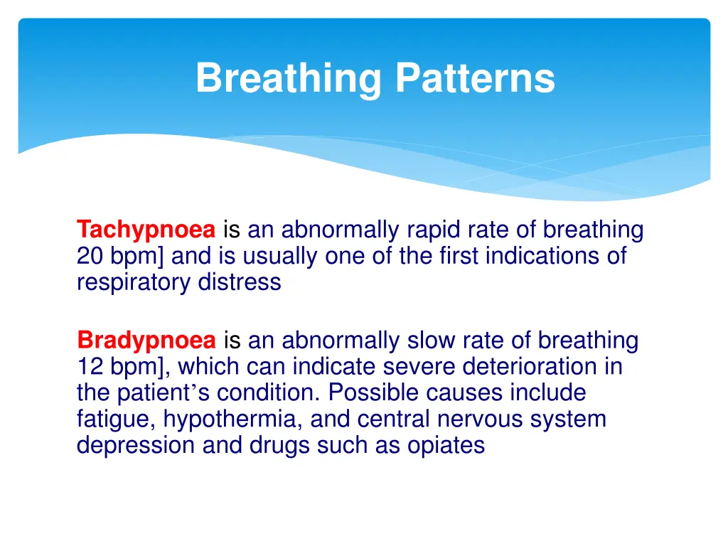 breathing patterns
