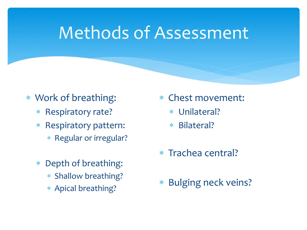 methods of assessment 1