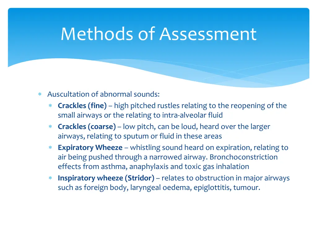 methods of assessment 5