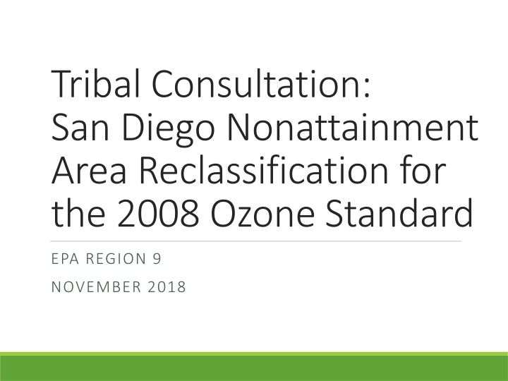 tribal consultation san diego nonattainment area