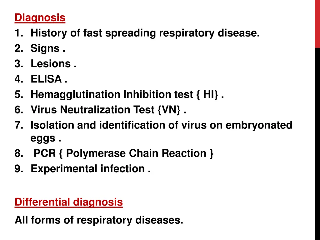 diagnosis 1 history of fast spreading respiratory