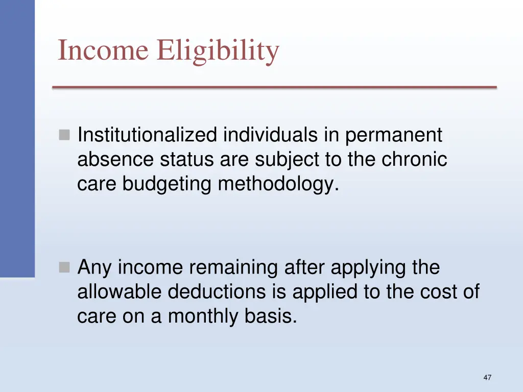 income eligibility 1