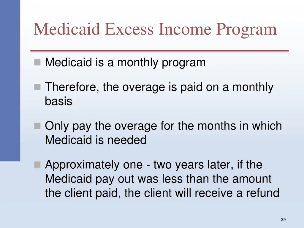 medicaid excess income program 3