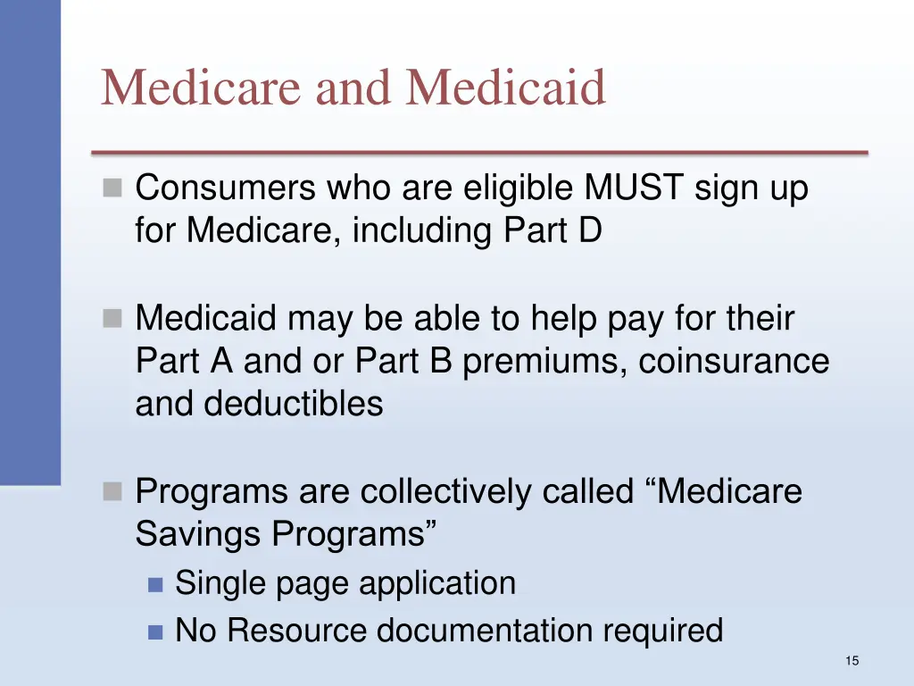 medicare and medicaid