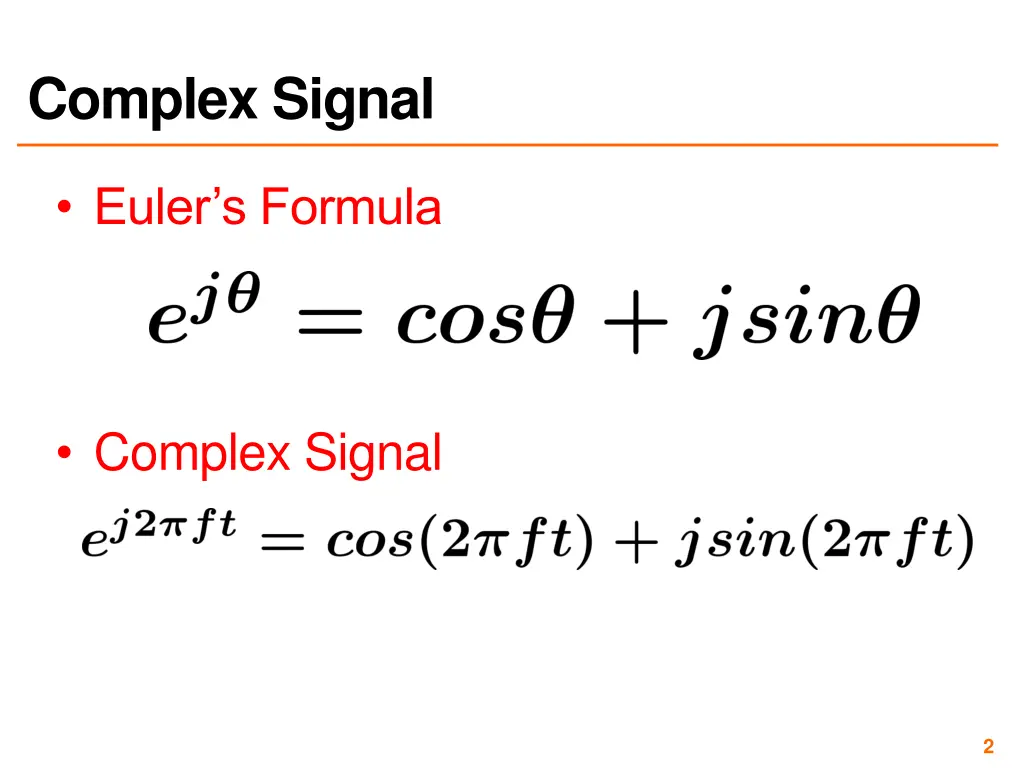 complex signal