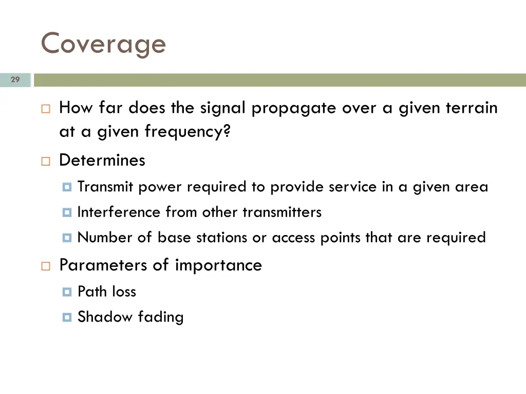 coverage