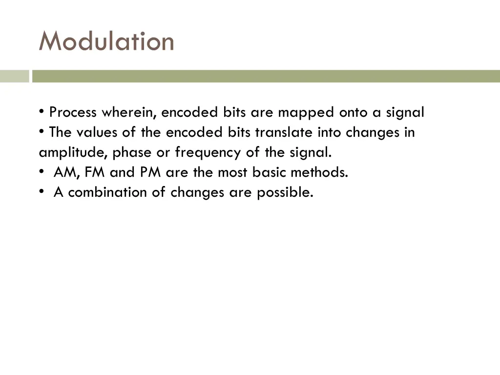 modulation