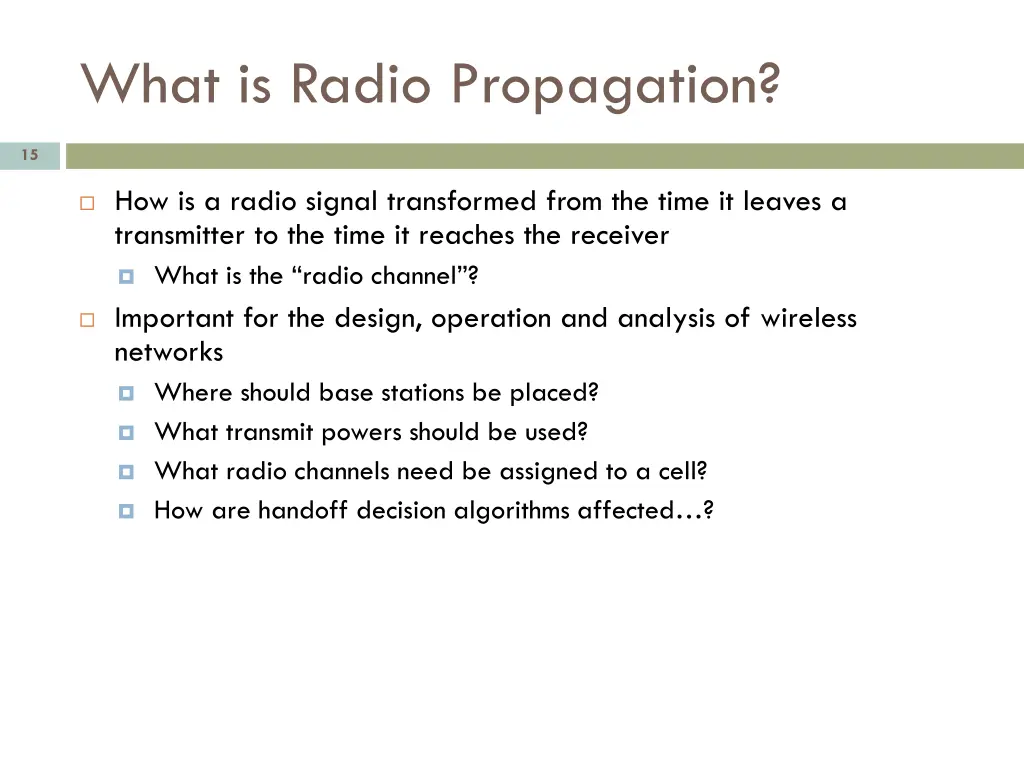 what is radio propagation