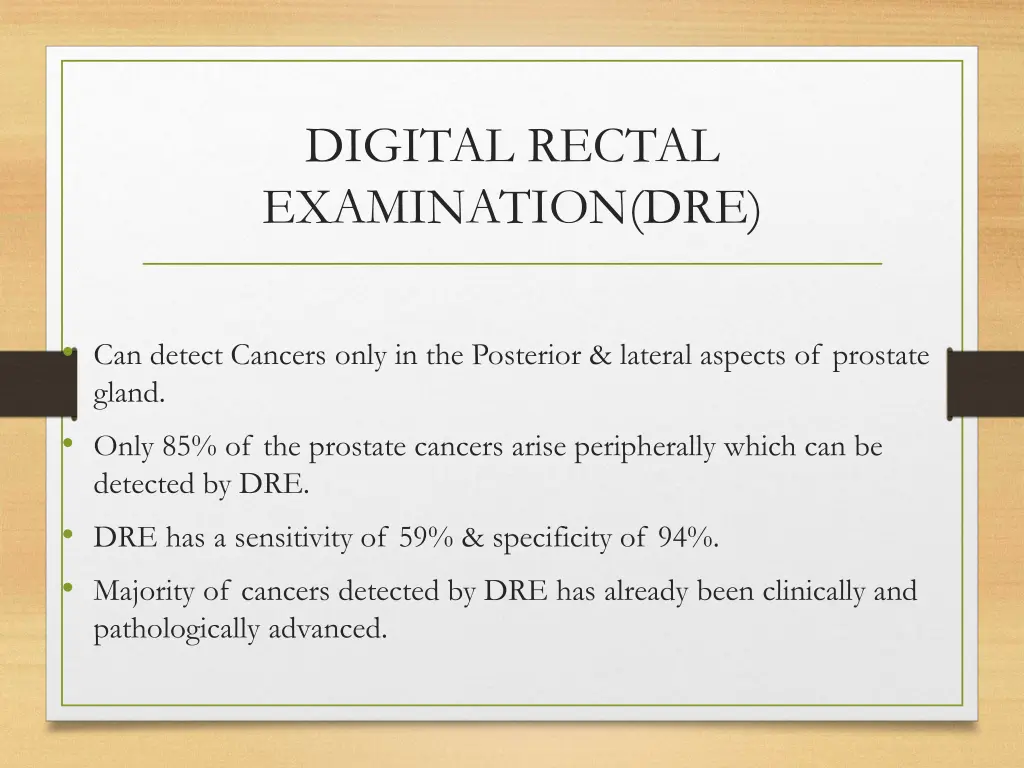 digital rectal examination dre