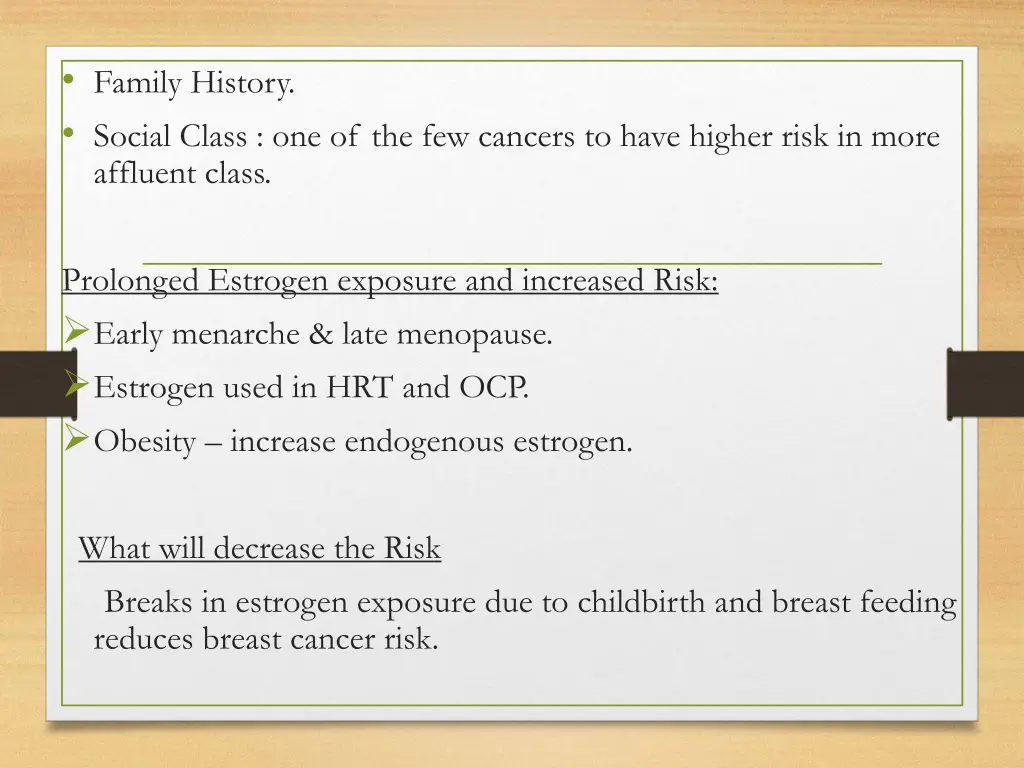 family history social class