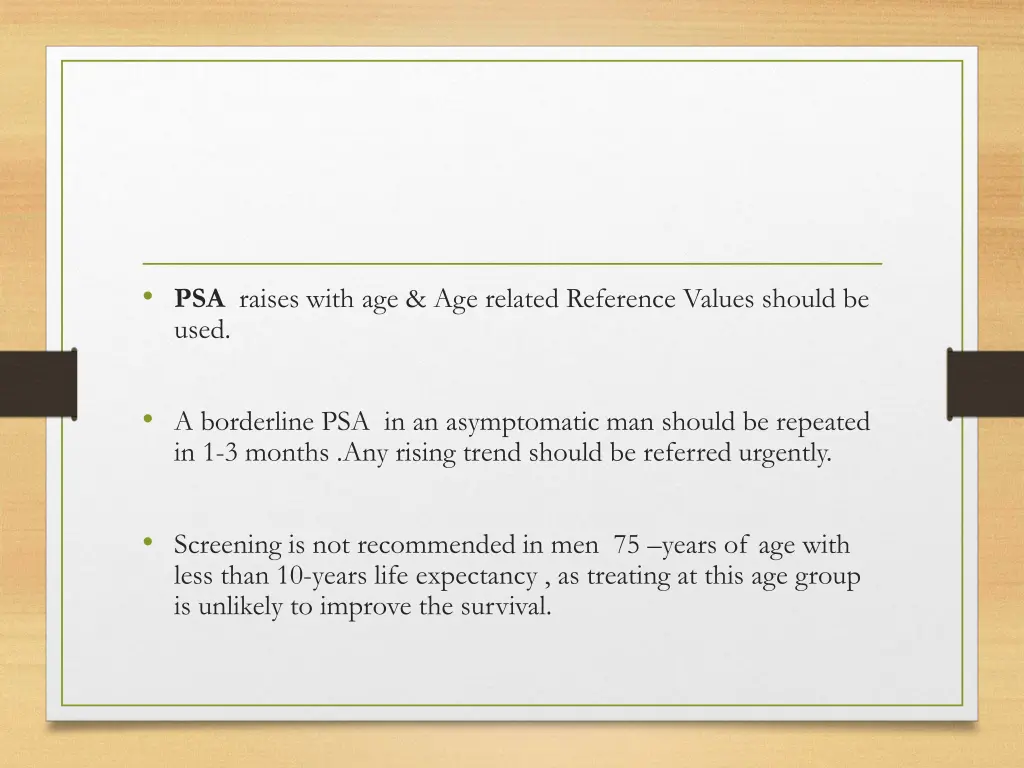psa raises with age age related reference values