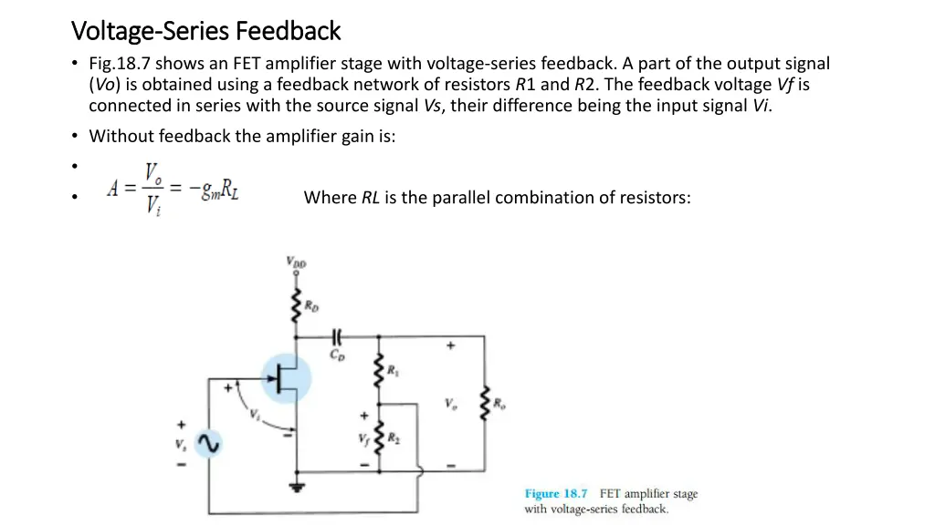 voltage voltage series feedback series feedback