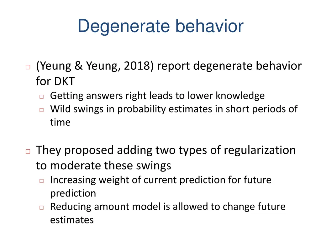 degenerate behavior 1