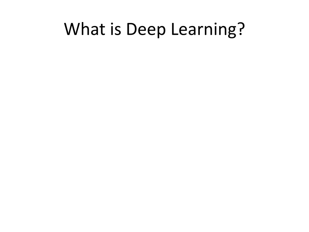 what is deep learning
