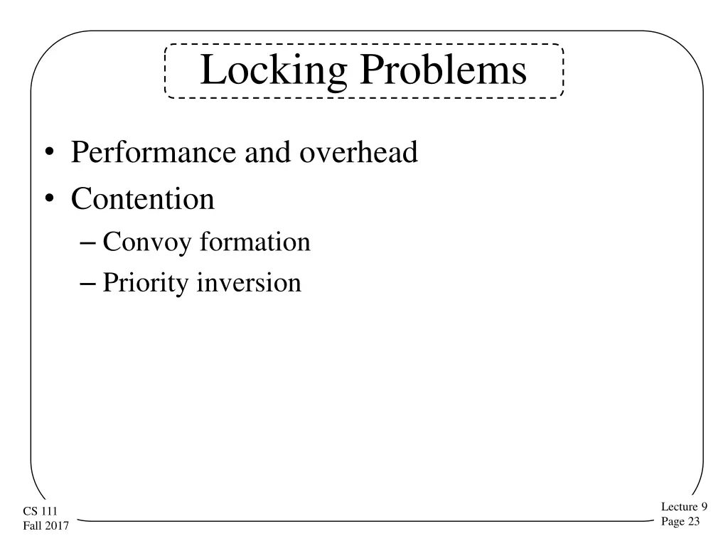 locking problems