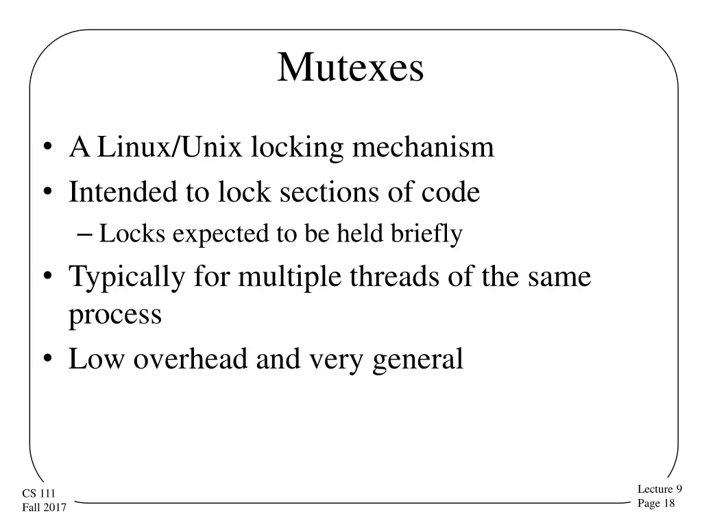 mutexes